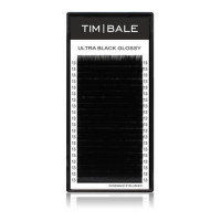 Ресницы чёрные TimBale Ultra Black Glossy, 20 линий (B 0.07 13 мм)