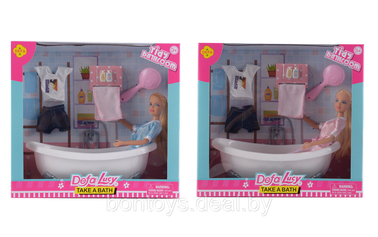 Кукла Defa Lucy в ванной с аксессуарами