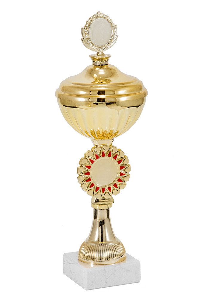Кубок "Хризантема" на мраморной подставке с крышкой , высота 24 см, чаша 8 см арт.307-170-80 КЗS80 - фото 1 - id-p219786834