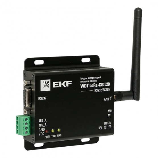Модем беспроводной передачи данных WDT LoRa 433 L20 EKF PROxima - фото 1 - id-p219789265