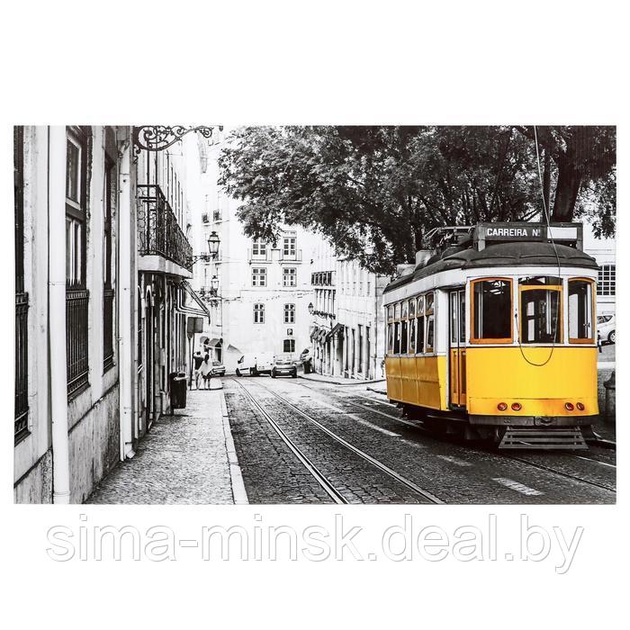 Картина на подрамнике "Жёлтый трамвай" 70*110 - фото 1 - id-p219789383