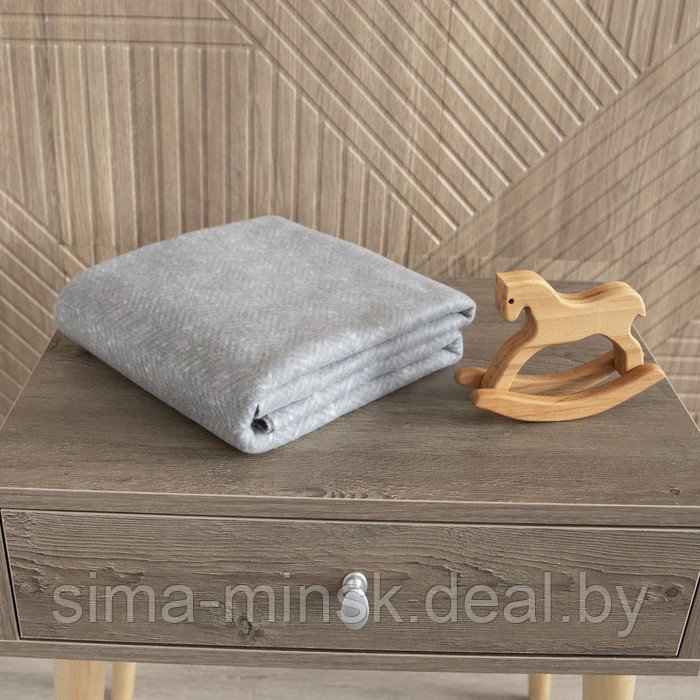 Плед флисовый «Сканди», размер 100х118 см, цвет серый - фото 3 - id-p219790194