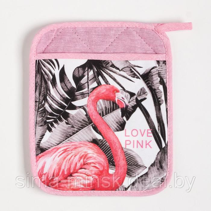 Набор подарочный LOVE PINK прихватка-карман, полотенце, лопатка - фото 6 - id-p219790243
