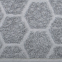 Полотенце махровое «Сота», размер 50x90 см, цвет стальной