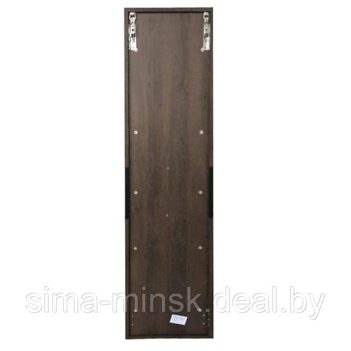 Шкаф-колонна COMFORTY «Франкфурт-40», дуб шоколадно-коричневый - фото 4 - id-p219790027