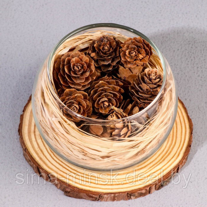 Набор ароматический: ваза-саше с шишками, ароматическое масло "Красное помело", 10 мл - фото 2 - id-p219790382