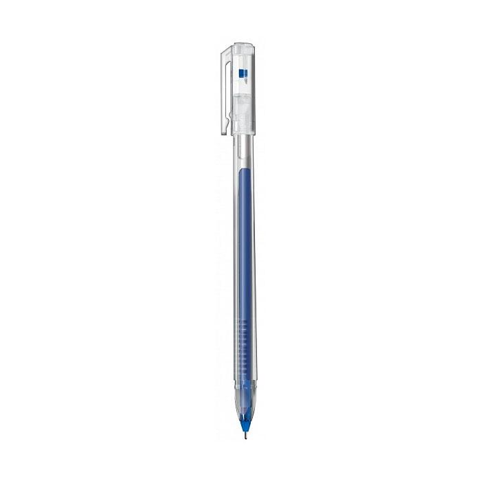 Ручка гелевая Hatber Pin Синяя 0,5 мм трехгранный корпус - фото 2 - id-p219790851