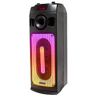 Колонки GM-228 GINZZU переносная Bluetooth MIDI-система, 80W RMS, BT/USB/SD/FM/MIC/ДУ, ДИНАМИЧЕСКАЯ RGB