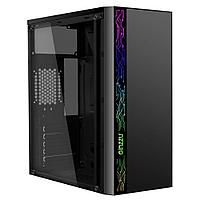 Корпус A370 GINZZU MidiTower, ATX, USB2.0 + USB3.0, Аудио, RGB передняя панель, окно акрил