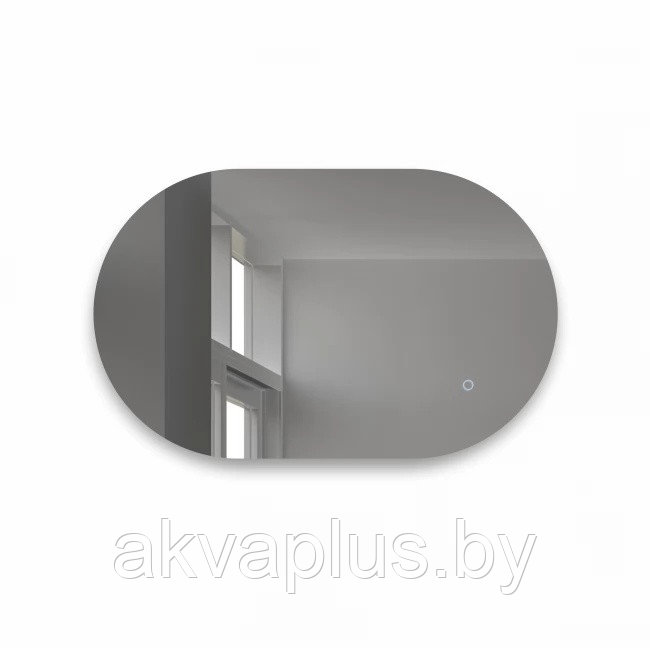 Зеркало с фоновой подсветкой, сенсорной кнопкой Seoul 8050s-4 (80*50 см) - нейтральный свет - фото 2 - id-p219795674