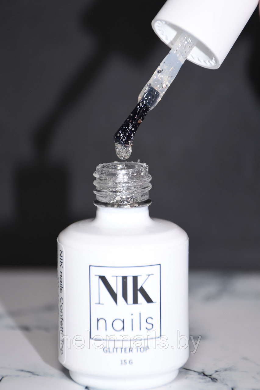 NIK nails glitter top confetti 01 15g - фото 1 - id-p219808778