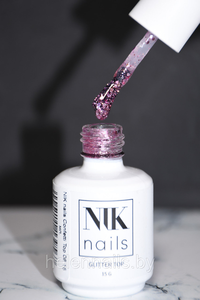 NIK nails glitter top confetti 06 15g - фото 1 - id-p219809894