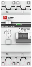 Дифференциальный автомат EKF PROxima АД-32 1P+N 40А/30мА / DA32-40-30-pro - фото 1 - id-p219803377