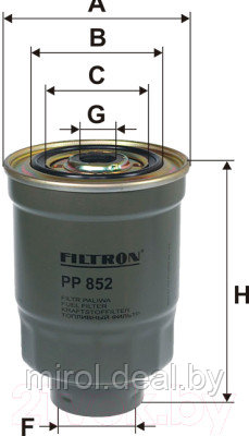 Топливный фильтр Filtron PP852 - фото 1 - id-p219804656