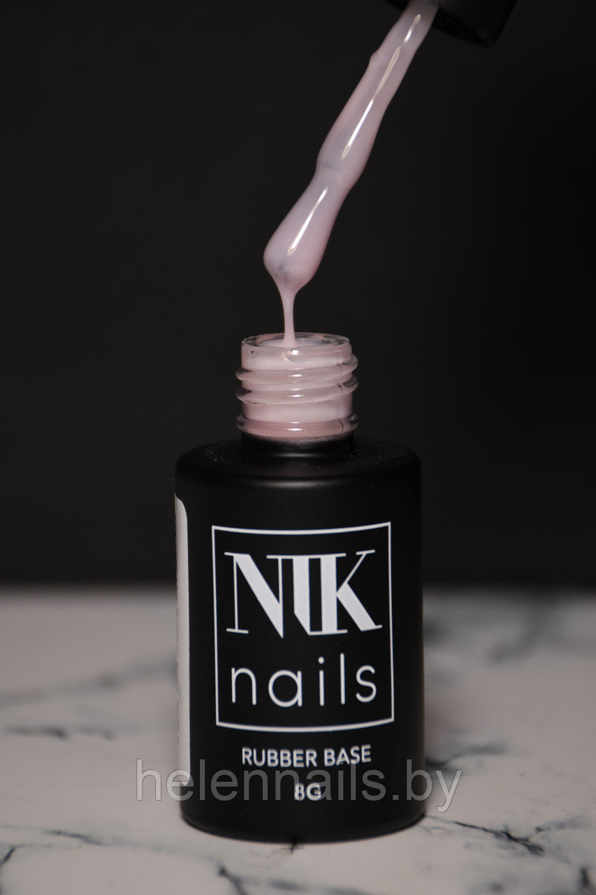 NIK nails rubber base milk 02 8g - фото 1 - id-p219809932