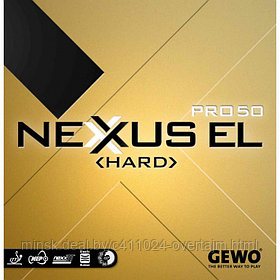 Накладка д/ракетки н/т GEWO Rubber Nexxus EL Pro 50 Hard red maXXimum