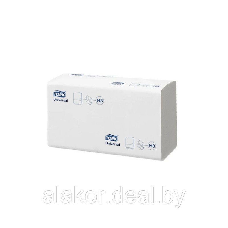 Полотенца бумажные Tork ZZ для диспенсера Н3, 250 л, листовые, цвет серый, с тиснением - фото 1 - id-p219812088