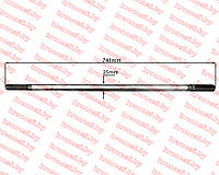 Вал карданный переднего моста L=748 мм 224/244