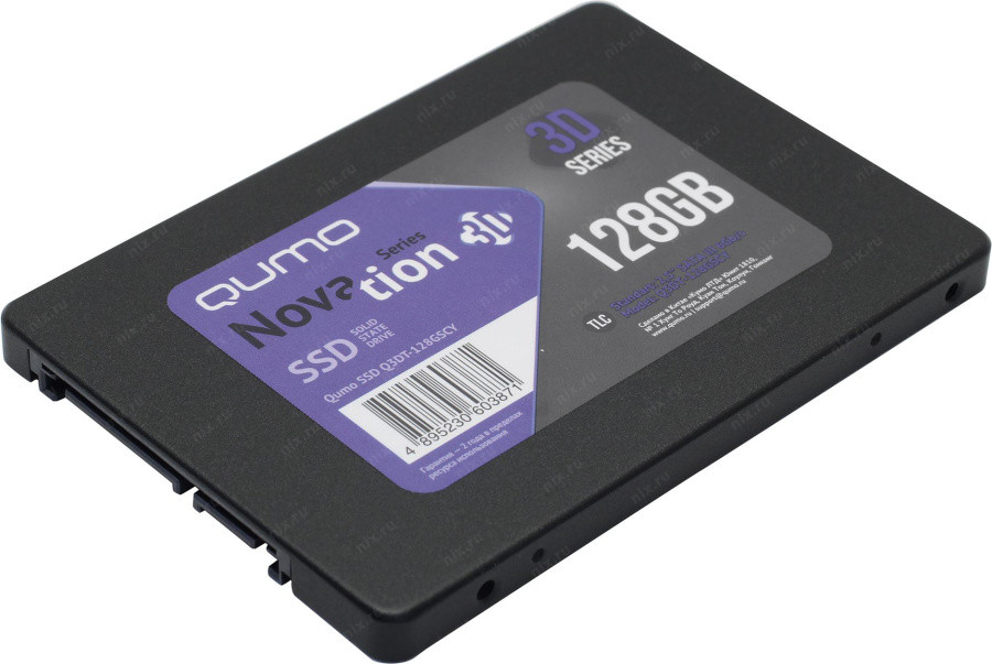 Накопитель SSD 128 Gb SATA 6Gb/s QUMO Novation Q3DT-128GSCY 2.5" 3D TLC - фото 1 - id-p219795012