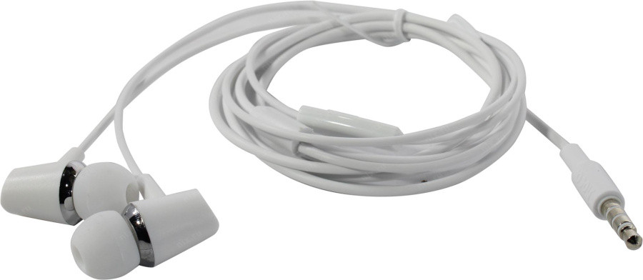Наушники с микрофоном Hoco M34 White (шнур 1.2м) - фото 1 - id-p219795056