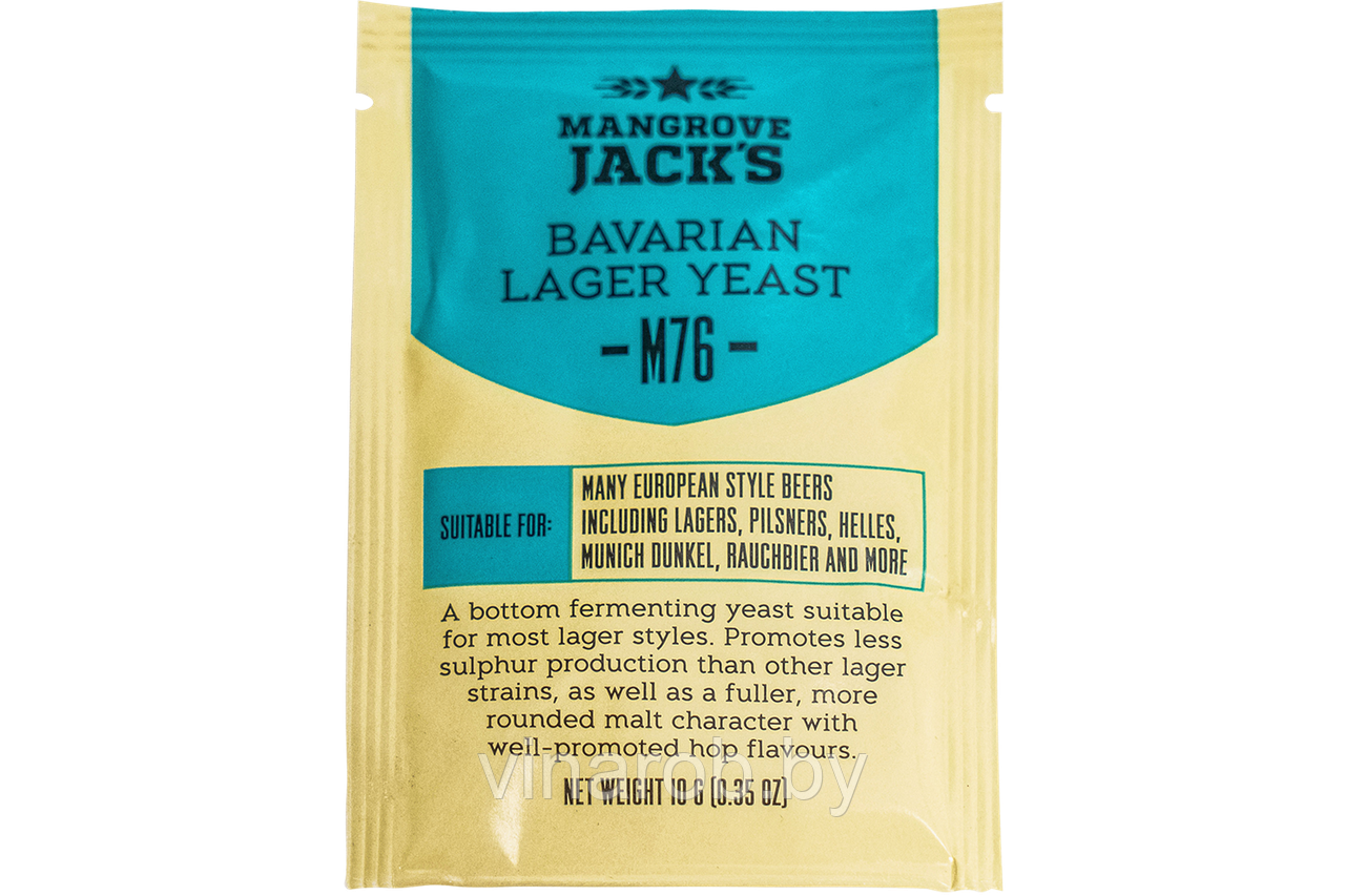 Пивные дрожжи Mangrove Jack's "Bavarian Lager M76", 10 г