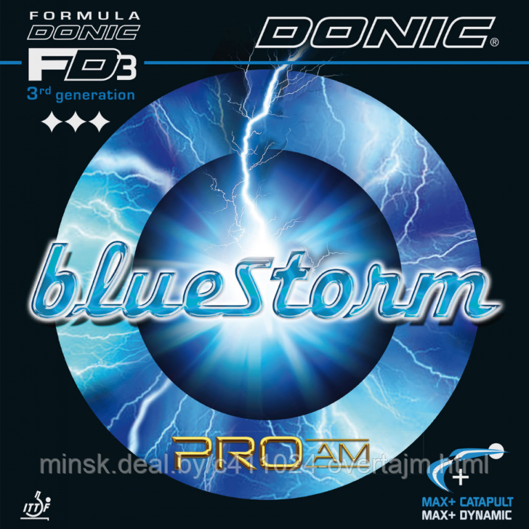 Накладка DONIC BlueStorm Pro AM, MAX, red