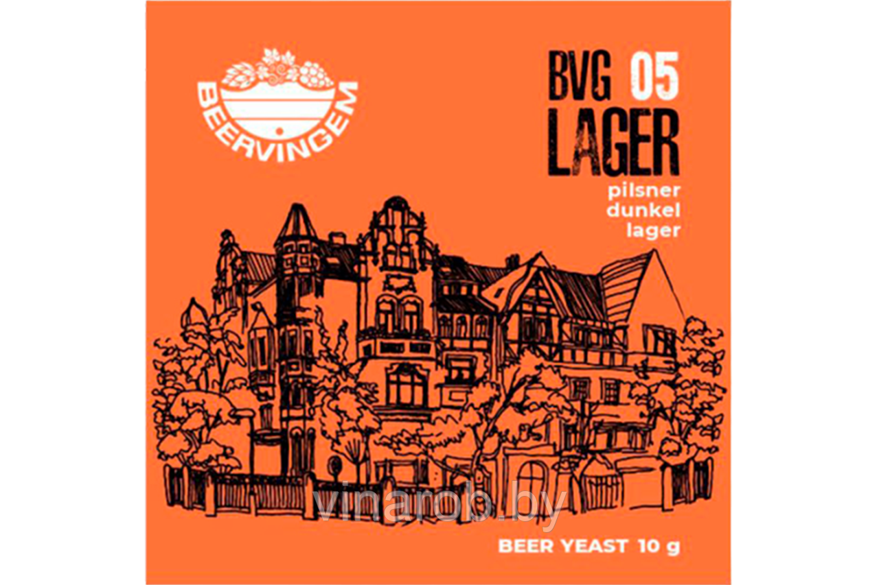 Пивные дрожжи Beervingem для светлого пива "Lager BVG-05", 10 г