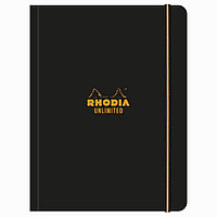 Блокнот "Rhodia Unlimited", А5+, 60 листов, клетка, черный