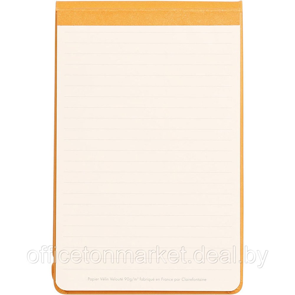 Блокнот "Rhodiarama Webnotepad" на резинке, A5, 96 листов, линейка, оранжевый - фото 2 - id-p219812392