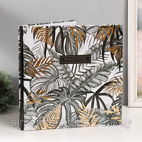 Фотоальбом магнитный 20 листов "Пальмовые листья" в коробке 3х33,5х32,5 см