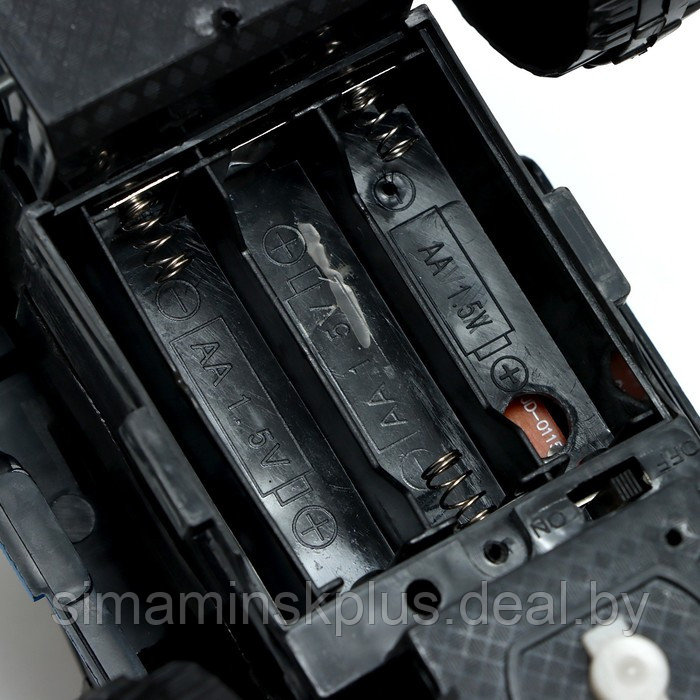 Джип радиоуправляемый "Вездеход", работает от батареек, цвет черно-синий - фото 4 - id-p219813852