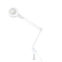 Лампа для наращивания ресниц TimBale 12W с 3D лупой 127 мм (9006LED-127, White, №3-8)