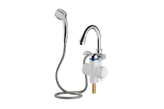 Проточный кран-водонагреватель с лейкой 3 кВт UNIPUMP, фото 2