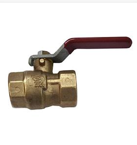Кран шаровый муфтовый латунный КШ-20 (газ) ВхН(р) (с покрытием)