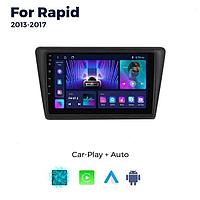 Штатная магнитола 9 TS18 Android для Skoda Rapid 2012-2020 4/34Gb AHD CarPlay Android Auto