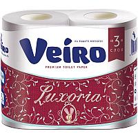 Туалетная бумага Veiro Luxoria, белый, 4 рул., 3 слоя, 10шт в спайке
