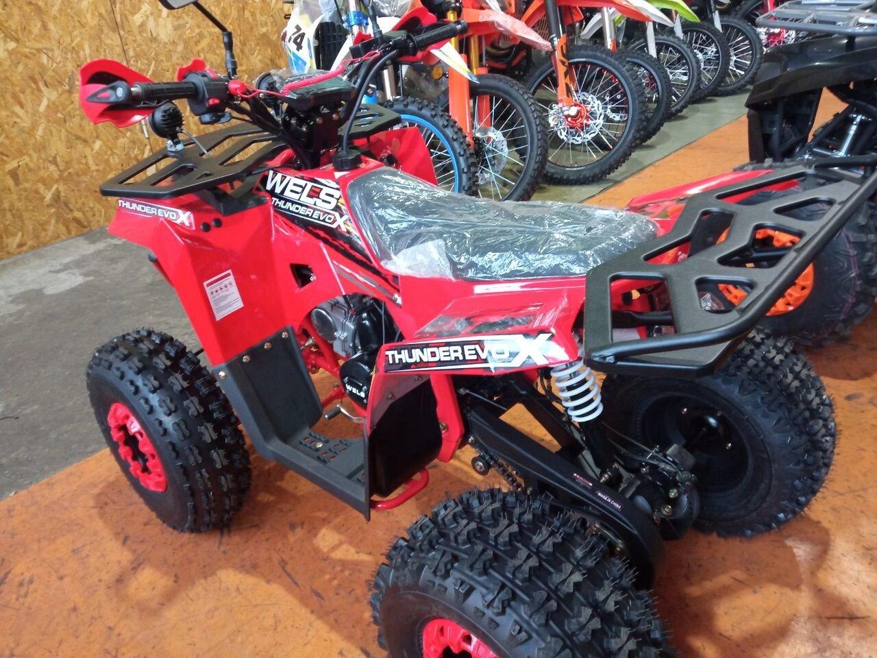 Квадроцикл Wels Thunder EVO pro 125cc красный - фото 5 - id-p219810543