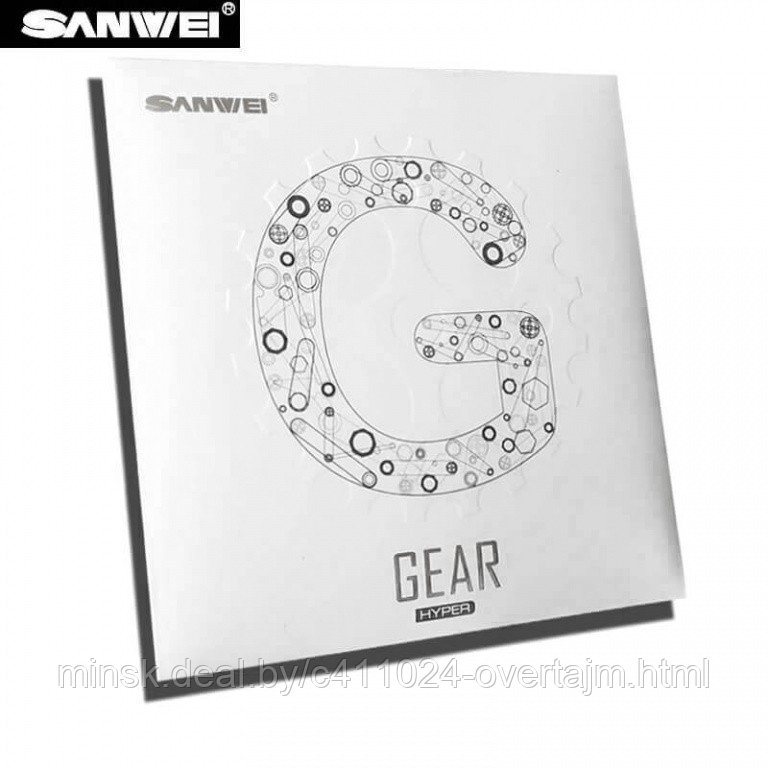 Накладка Sanwei Gear Hyper 39° красная - фото 1 - id-p219811113