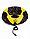 Тюбинг (надувные санки-ватрушка) Tim&Sport Черные звезды на желтом 95 см, фото 2