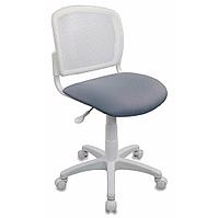 Кресло для детей Бюрократ "CH-W296NX/15-48", ткань, пластик, белый, серый