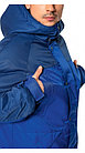 Куртка утепленная зимняя Русская Аляска (цвет василек с темно-синим), фото 3