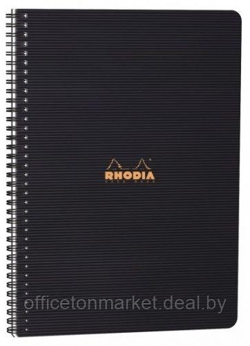 Блокнот "Rhodia", A5+, 80 листов, клетка, черный - фото 1 - id-p219812375