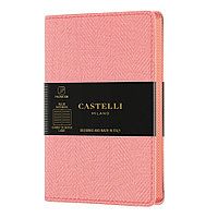 Блокнот Castelli Milano "Harris Petal Rose", A6, 96 листов, линованный, розовый