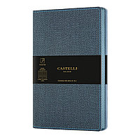 Блокнот Castelli Milano "Harris Slate Blue", A5, 120 листов, линейка, синий