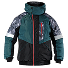 Куртка утепленная зимняя Конструктор (цвет зеленый с черным), фото 3