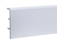 Напольный плинтус ПВХ Rico Concept Белый с тиснением 80001