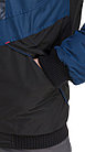 Куртка утепленная зимняя Конструктор (цвет синий с черным), фото 9