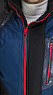 Куртка утепленная зимняя Конструктор (цвет синий с черным), фото 10