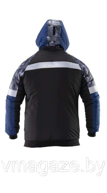 Куртка утепленная зимняя Конструктор (цвет синий с черным) - фото 8 - id-p219827817