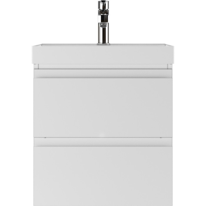 Тумба для ванной комнаты "Graffo" белый глянец, подвесная, под умывальник "Classica 50" - фото 2 - id-p219827898